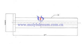 molybdenum tube with inner thread image