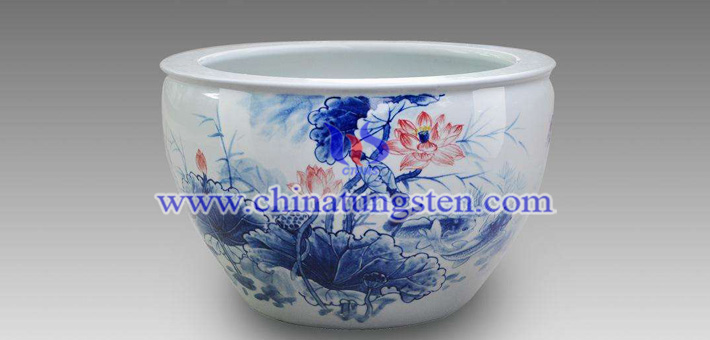 99.9% blue tungsten oxide coloring chinaware picture