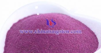 coarse violet tungsten oxide picture