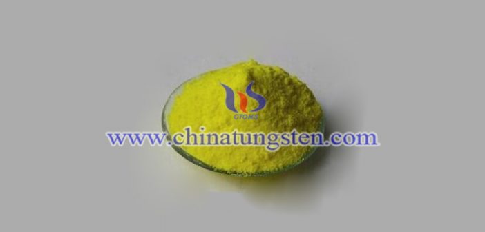 crystalline yellow tungsten oxide picture