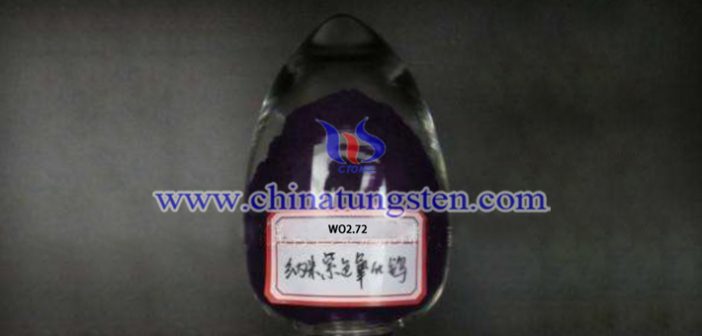 nano needle-shaped violet tungsten oxide picture