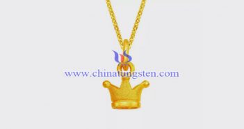 gold plated tungsten alloy crown pendant picture