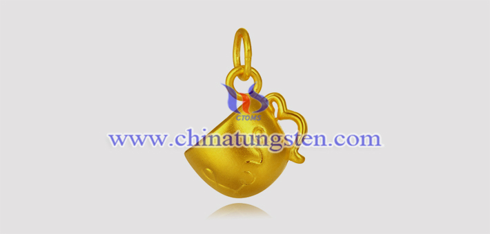 gold plated tungsten alloy cup pendant picture