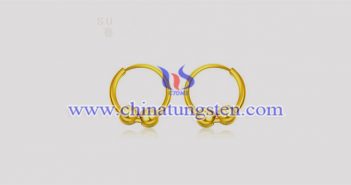 gold plated tungsten alloy earrings picture