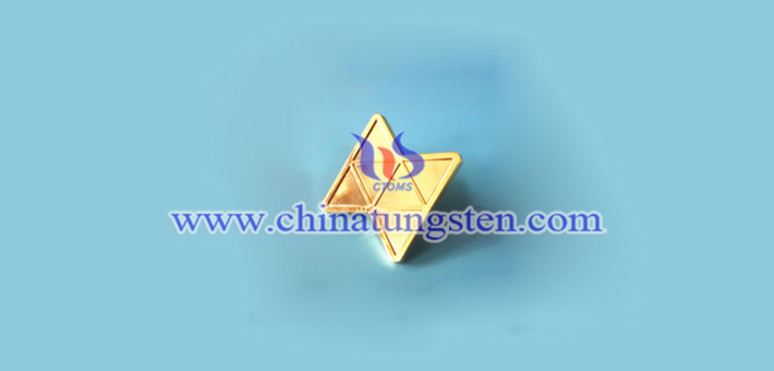 gold plated tungsten alloy nameplate picture