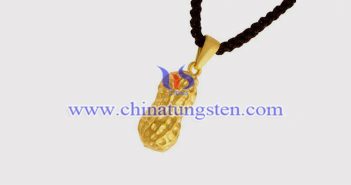 gold plated tungsten alloy peanut pendant picture