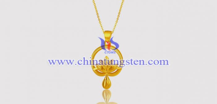 gold plated tungsten alloy pendant picture