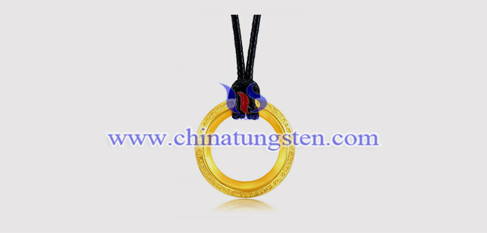 gold plated tungsten alloy pendant picture