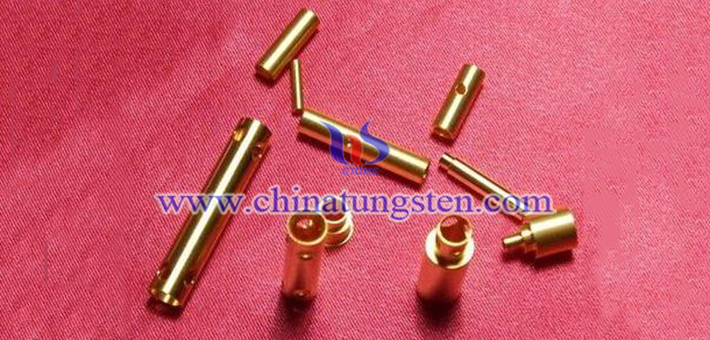 gold plated tungsten alloy tube picture