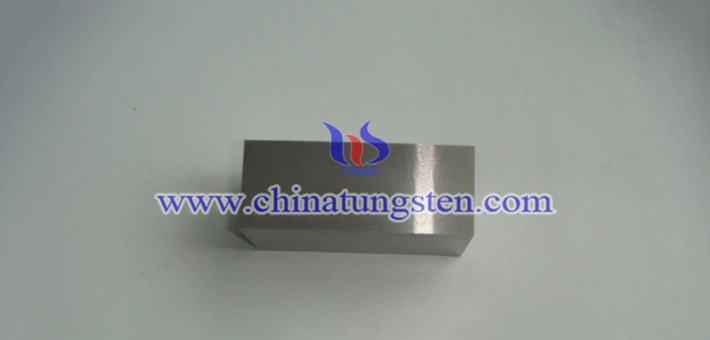 90W-7.1Ni-2.9Fe tungsten alloy block picture