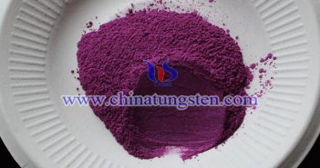 violet tungsten oxide powder applied for infrared ultraviolet shielding material image