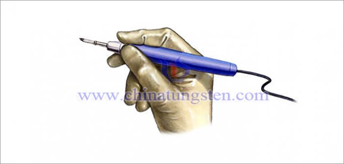 醫療用高周波電気ナイフに適用されるタングステン針