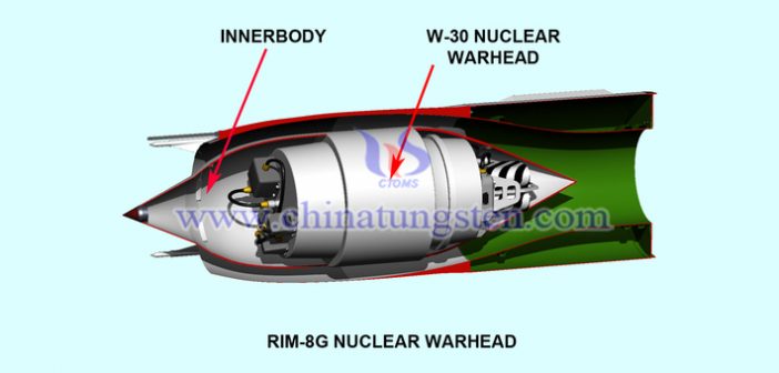弾頭に適用されたタングステン重合金